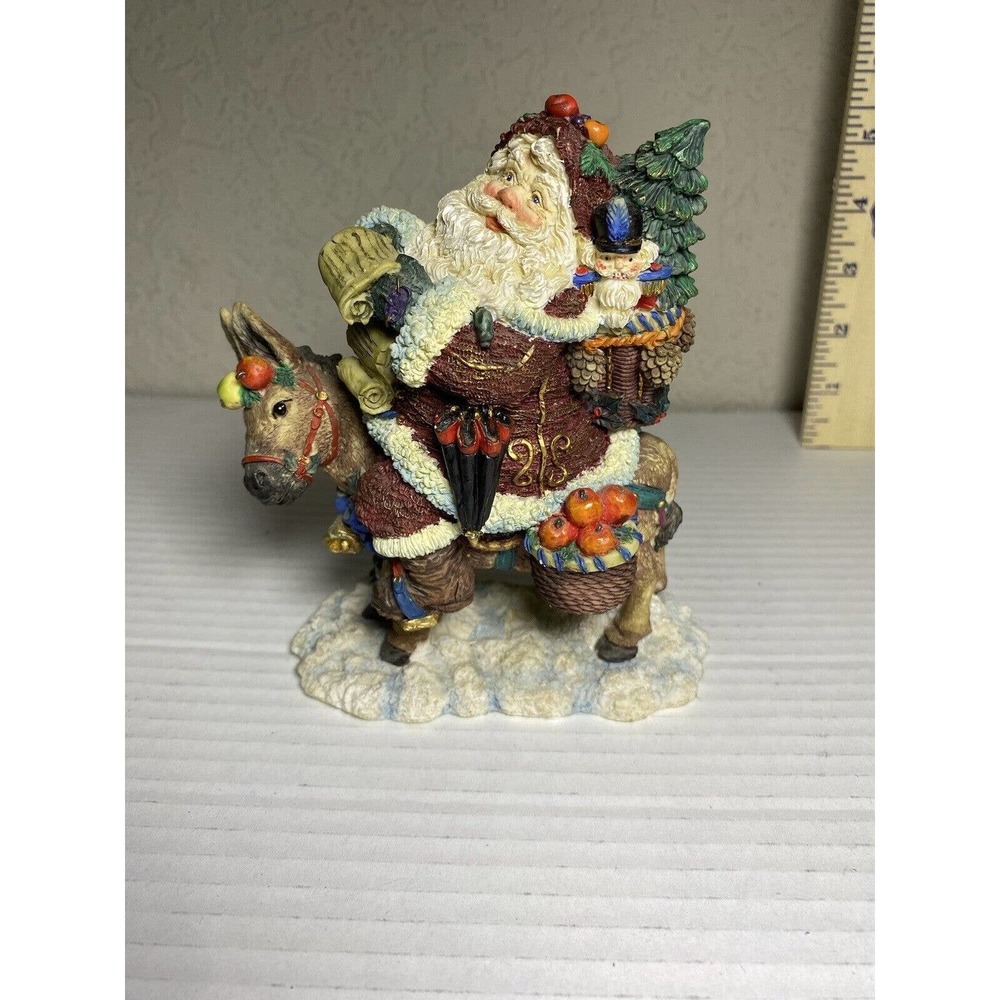 Running Down the List vtg Santa CRINKLE CLAUS by Possible Dreams 659901